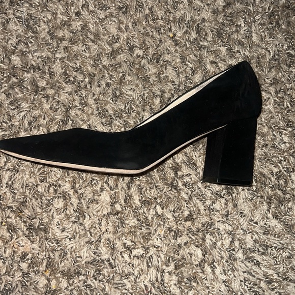 Black Mark Fisher pointed toe block heel size 11 - Picture 3 of 12
